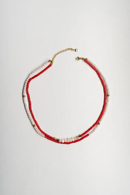 Fleur de Corail – Collier 🌺🌊