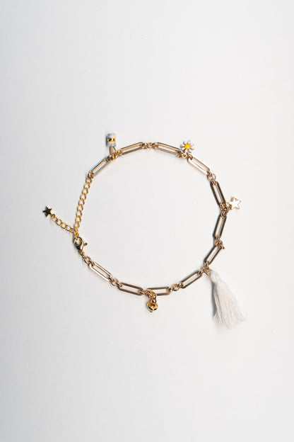 Rythme d’acier – Bracelet de Cheville 🌊