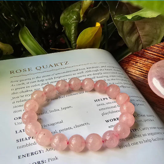 Bracelet en Quartz Rose